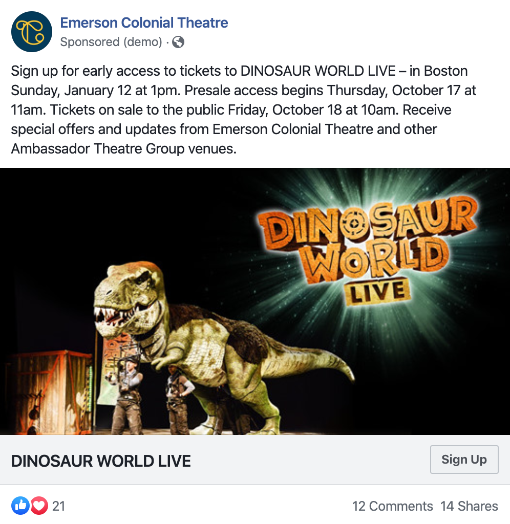 Emerson Colonial - Dinosaur World Live