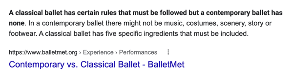 Contemporary vs. Classical Ballet
