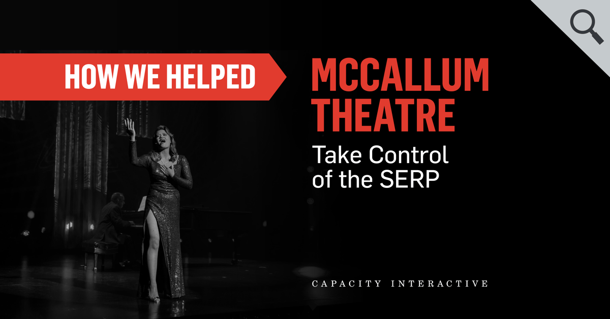 How We Helped McCallum Theatre Take Control of the SERP