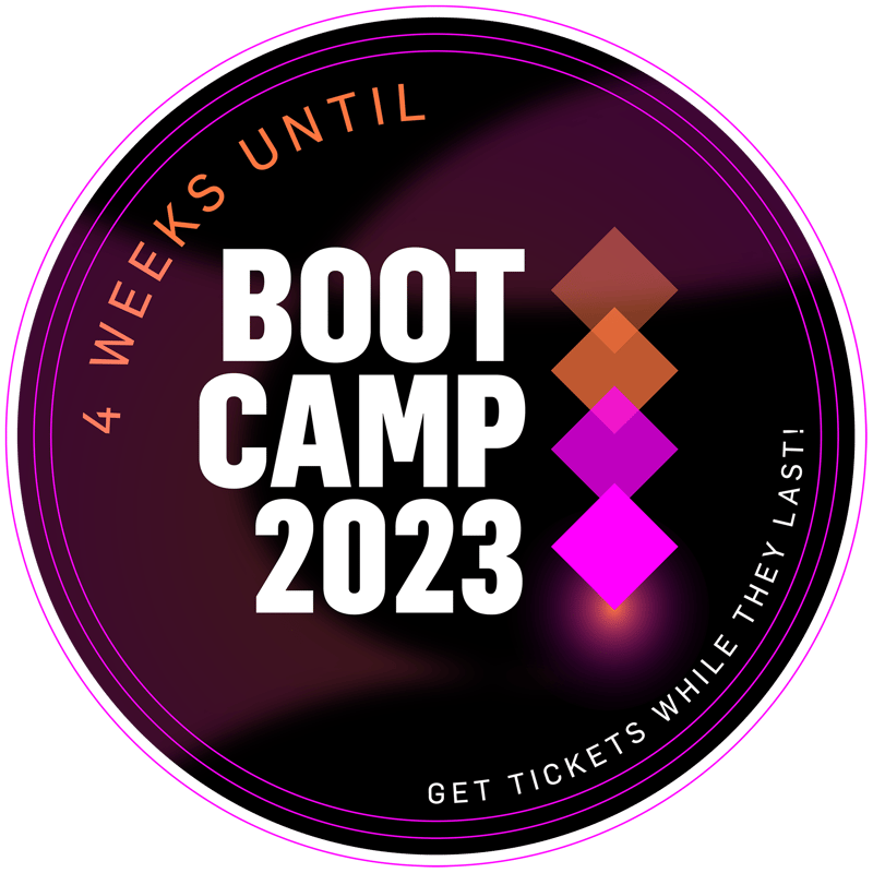 4 Weeks Until Boot Camp - Get Tickets While They Last!