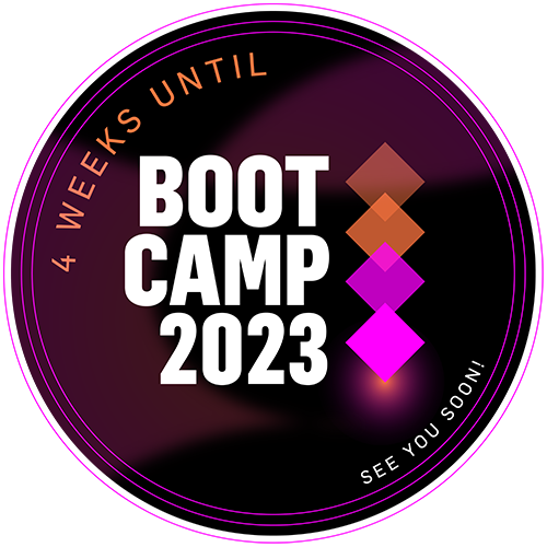 4 Weeks Until Boot Camp - See you soon!